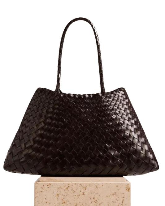 Dragon Diffusion Santa Croce Small Woven Leather Bag
