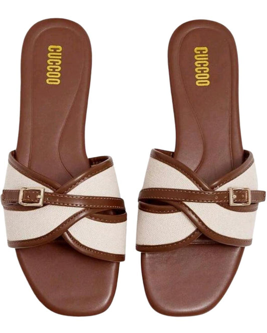 Women's Fashion Brown Flat Shoes