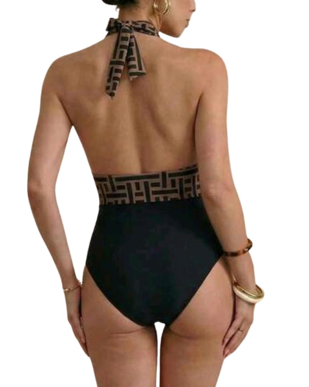 Women's Vacation Geometric Swimsuit
