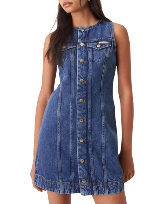 Calvin Klein Jeans Button Down Denim Mini Dress