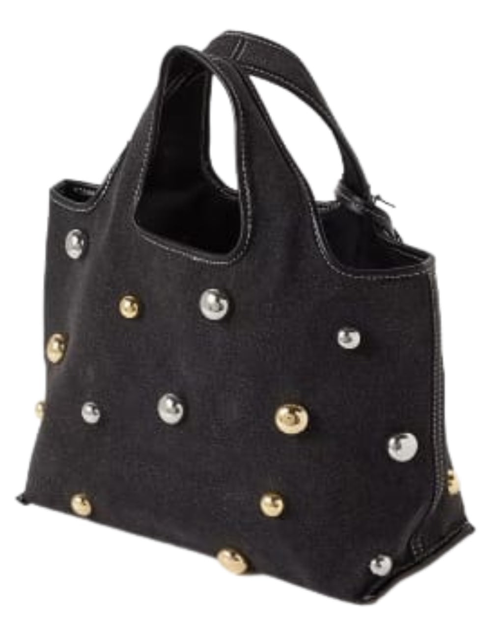 3.1 PHILLIP LIM Mini Dome-embellished Market Tote Bag in Denim