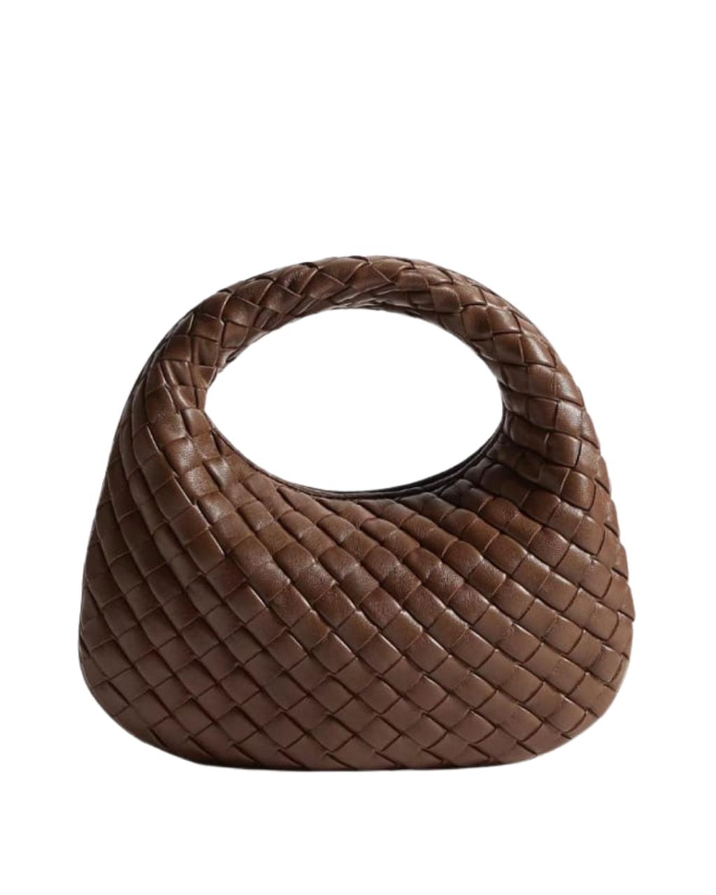 Bottega Veneta Baby Veneta Top-handle Bag in Intrecciato Leather