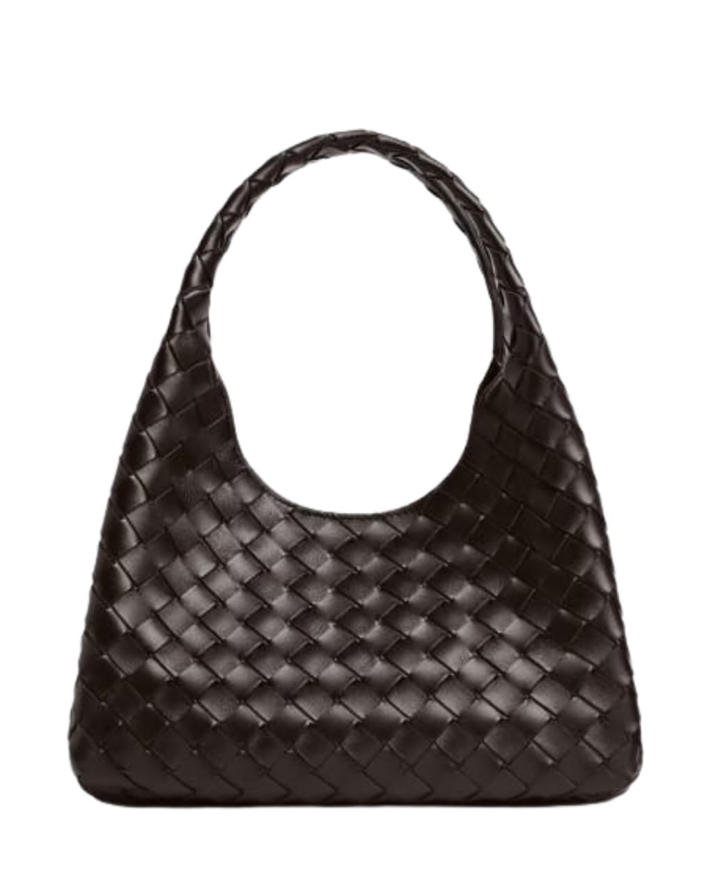 Bottega Veneta Small Campana Shoulder Bag in Intrecciato Leather