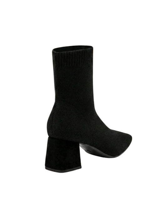 Women's Elegant Black Sock Boots