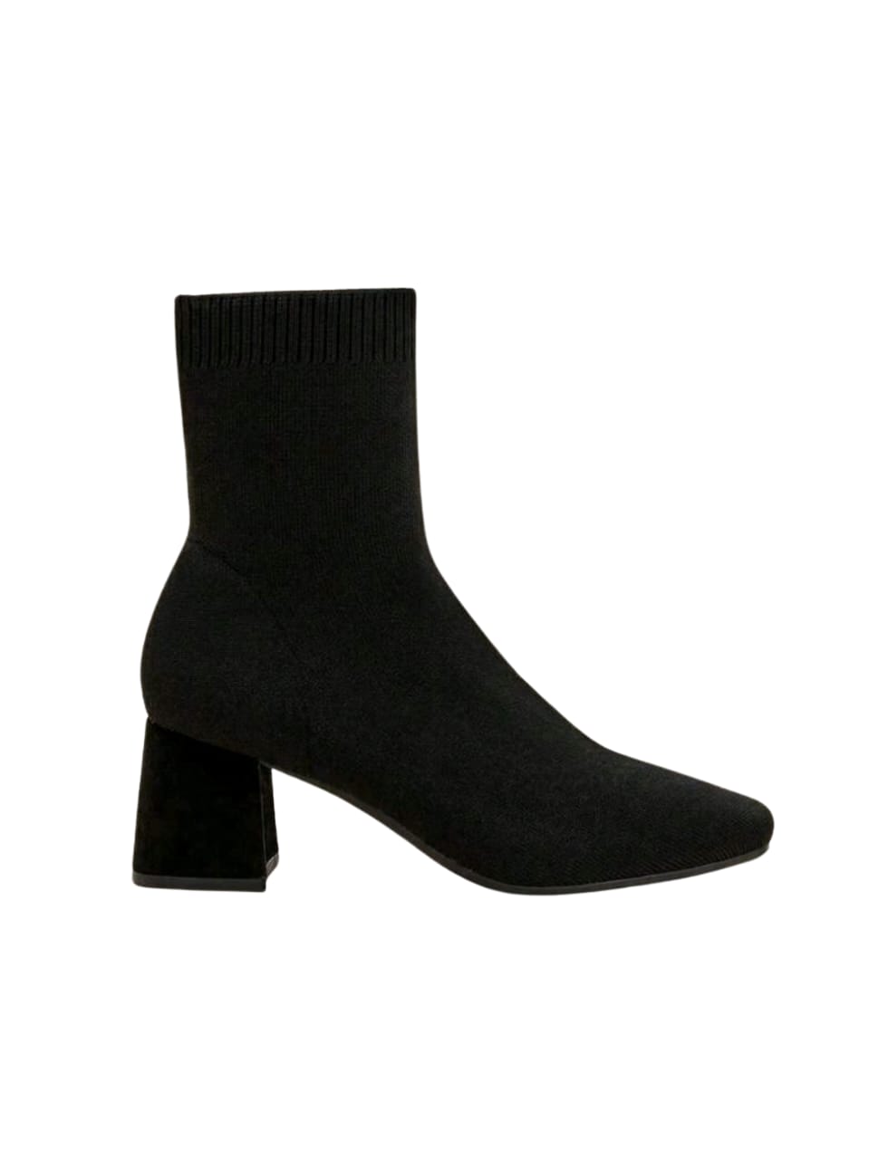 Women's Elegant Black Sock Boots