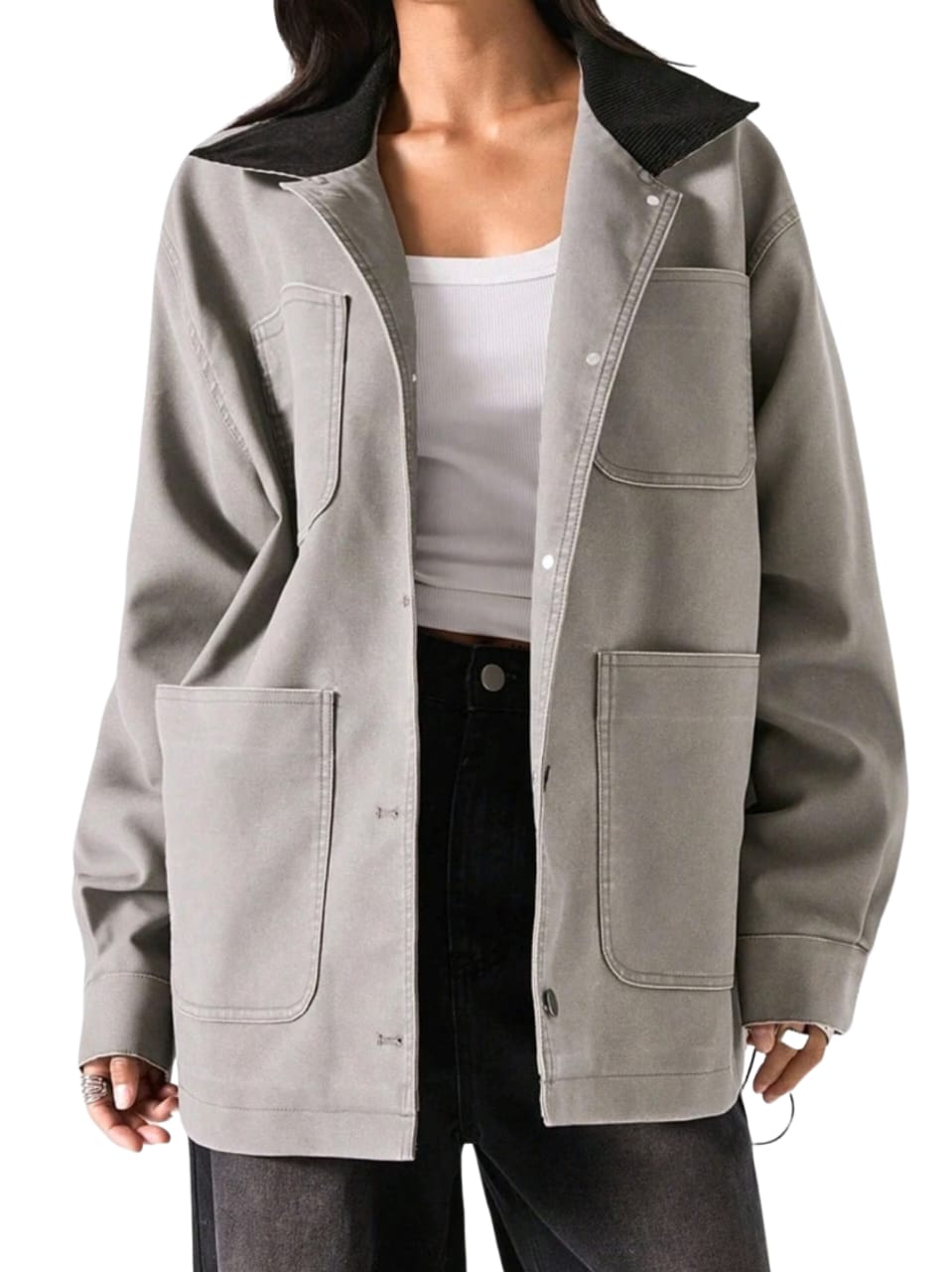 Women's Loose Drop Shoulder Jacket