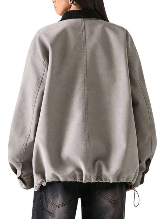 Women's Loose Drop Shoulder Jacket