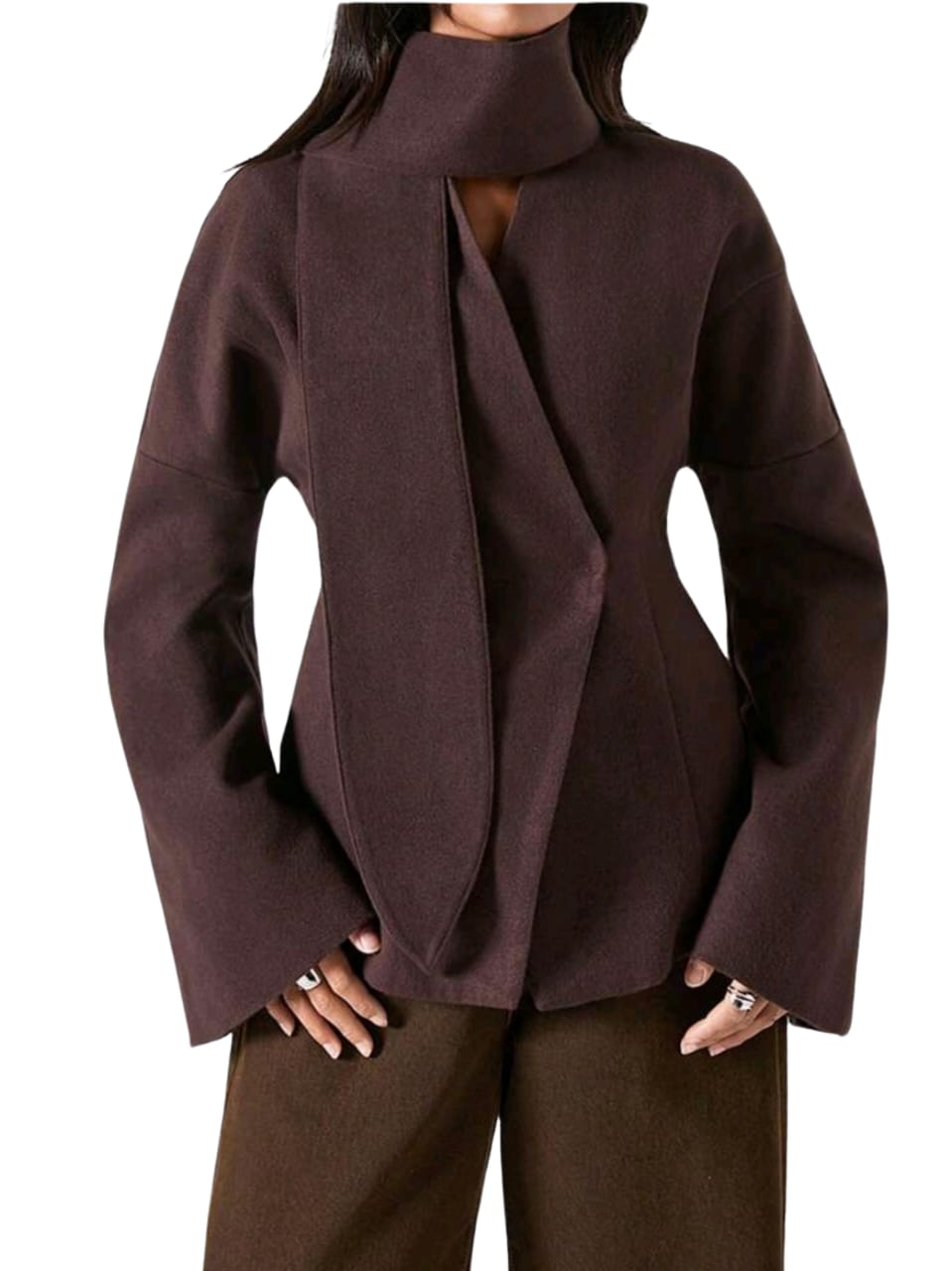 Coffee Brown Women's Overcoat