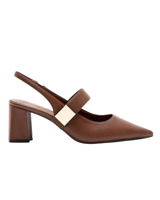 Square Buckle High Heels Sandals