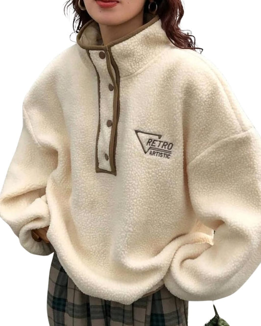 Women's Oversized Turtleneck Sweatshirt