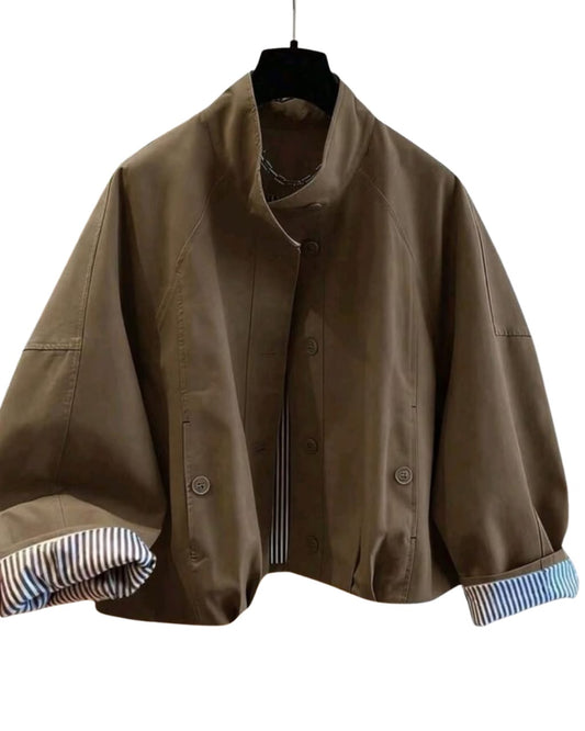 Stand Collar Jacket For Women