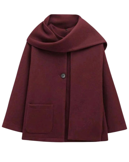 Solid Color Single-Breasted Overcoat