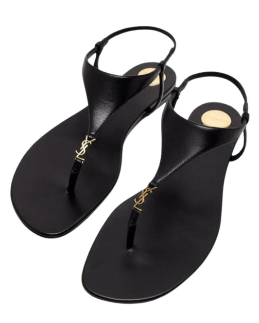 Saint Laurent Cassandra Flat Sandals