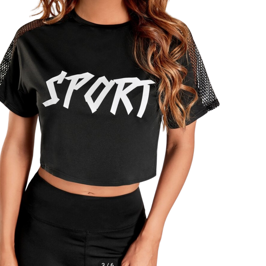 Shein Brand New Crop Sport T-Shirt