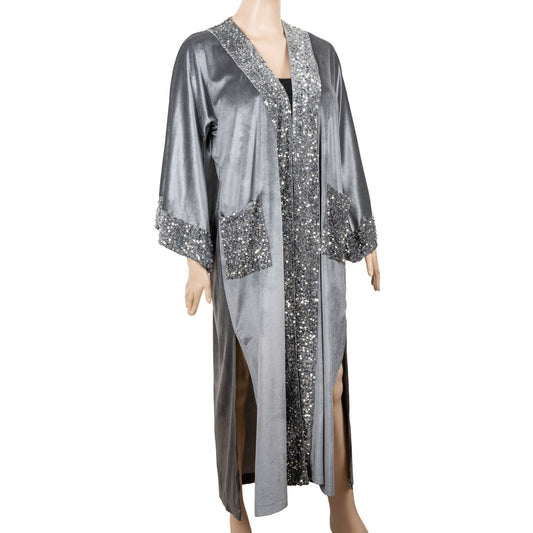 Ola Azzam Brand New Kaftan with Sequin and Pockets