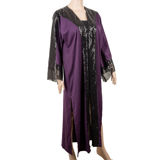 Ola Azzam Brand New Velvet Kaftan with Sequin