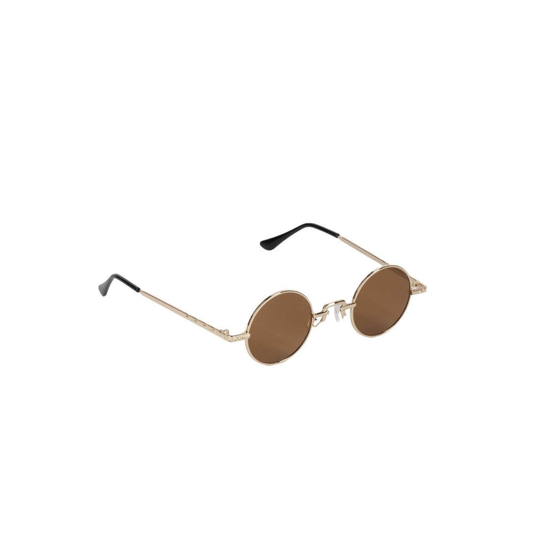 Brand New Gold Unisex Metal Round Frames Sunglasses - mymadstore.com
