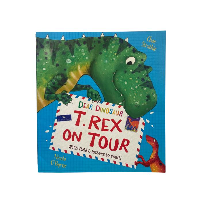 Dear Dinosaur T.Rex On Tour With Real Letters To Read Book - mymadstore.com