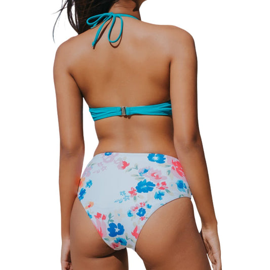 Floral Print Brand New Bikini Set - mymadstore.com