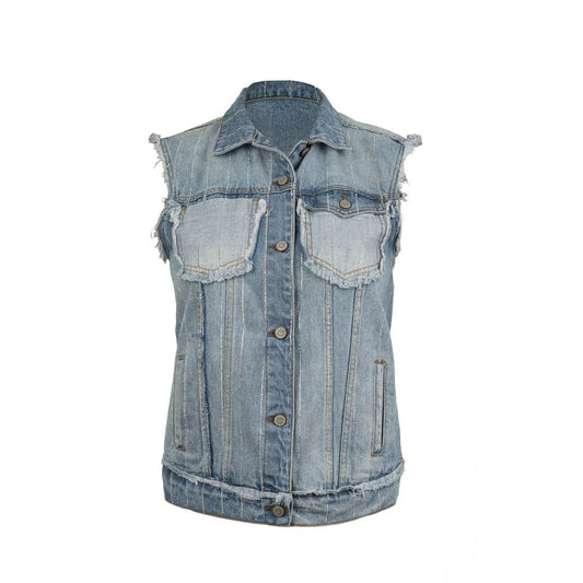 Jeans Gillet with Beads - mymadstore.com