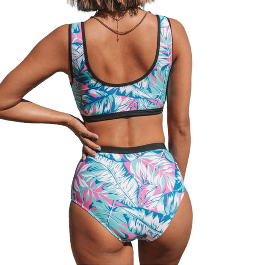 Leaf Print Brand New Bikini Set - mymadstore.com