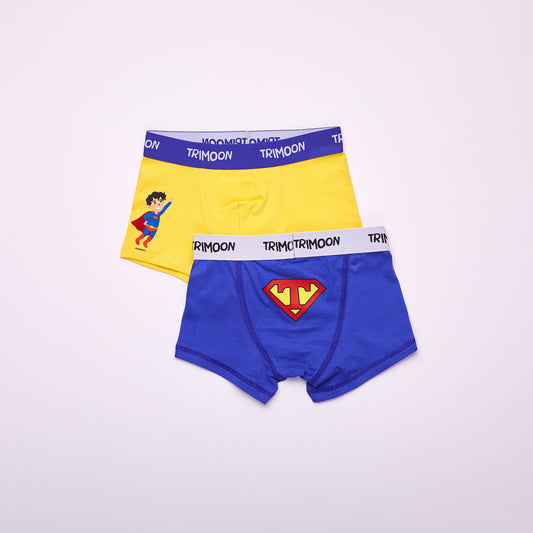 Trimoon Pack of 2 Brand New Boxers For Boys - Super T - mymadstore.com