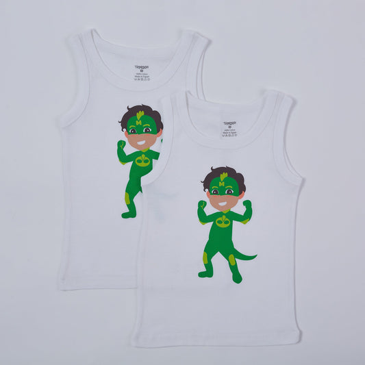 Trimoon Pack of 2 Brand New Undershirts For Boys - Howdi Moon - mymadstore.com