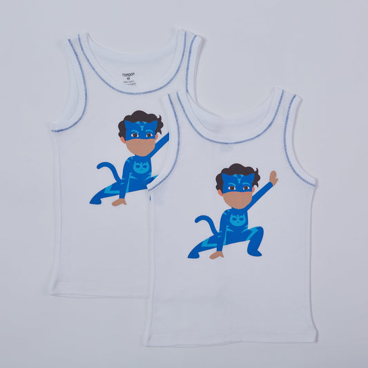 Trimoon Pack of 2 Brand New Undershirts For Boys - Threo - mymadstore.com