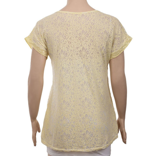 Yellow Flowered T-shirt - mymadstore.com