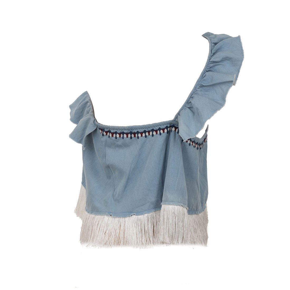 Zara Trafaluc Denim Top - mymadstore.com